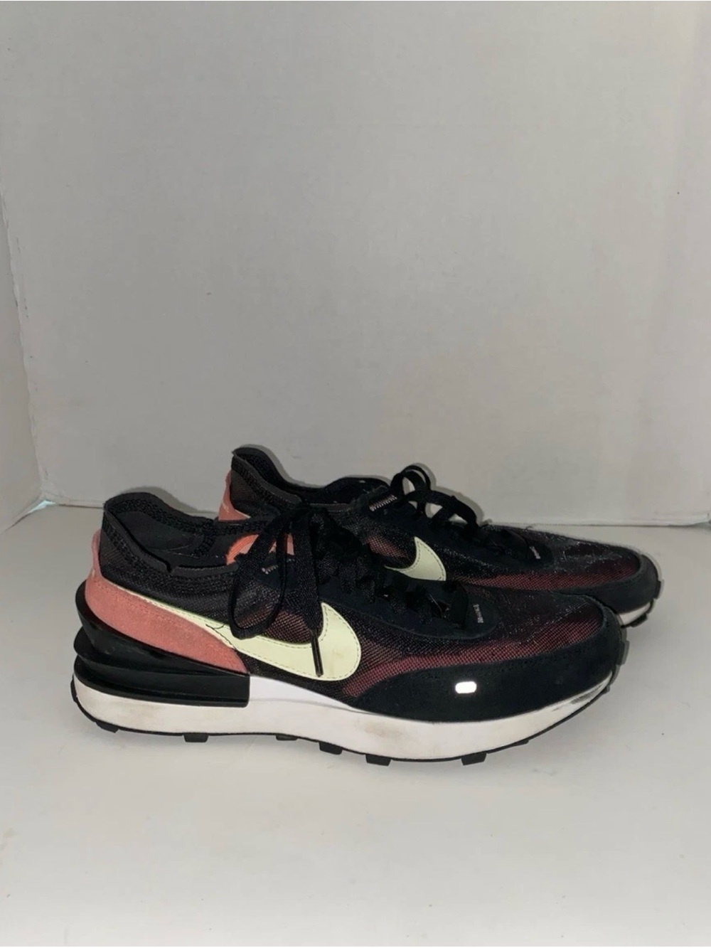 Size 8- Nike Waffle One Black Magic Ember W